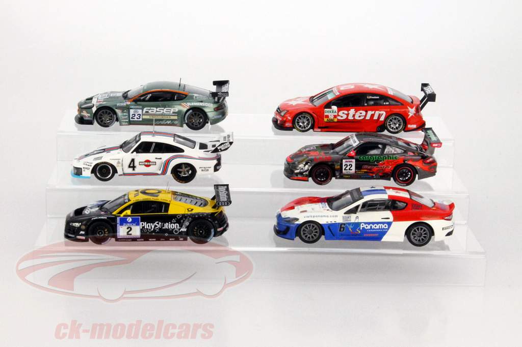 Stand decoratie trappen 3 stappen voor modelauto's in schaal 1:43