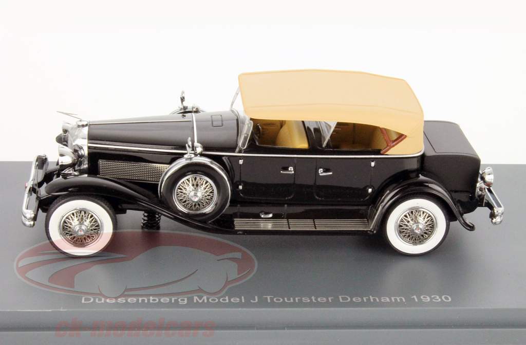 Düsenberg Model J Tourster Derham År 1930 sort / beige 1:43 Neo