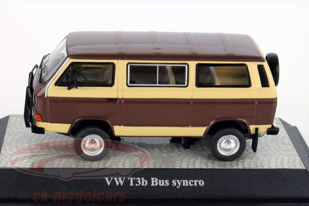 大众 大众 T3B 总线 SYNCRO 棕色 / 米色 1:43 PremiumClassiXXs