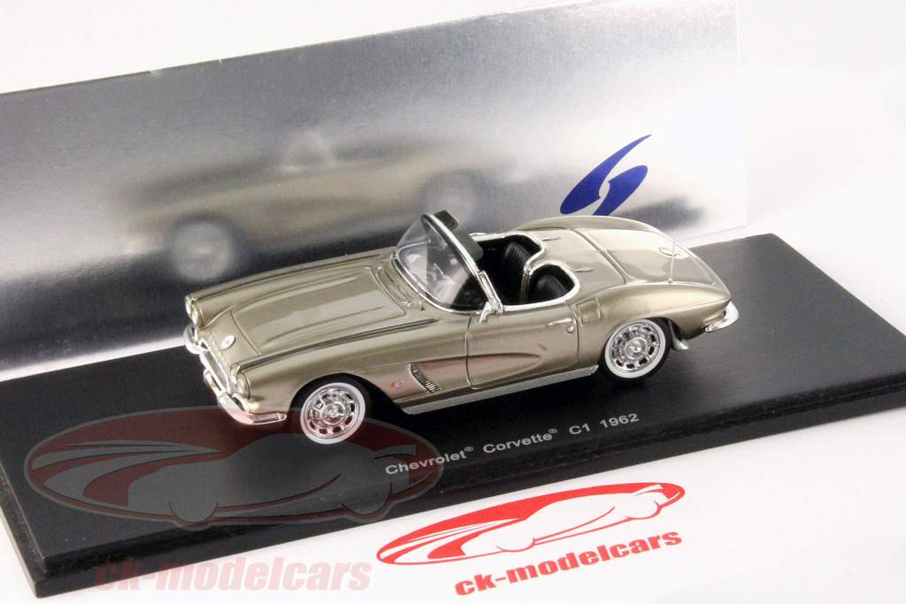 雪佛兰 克尔维特 C1 年 1962 金 金属的 1:43 火花