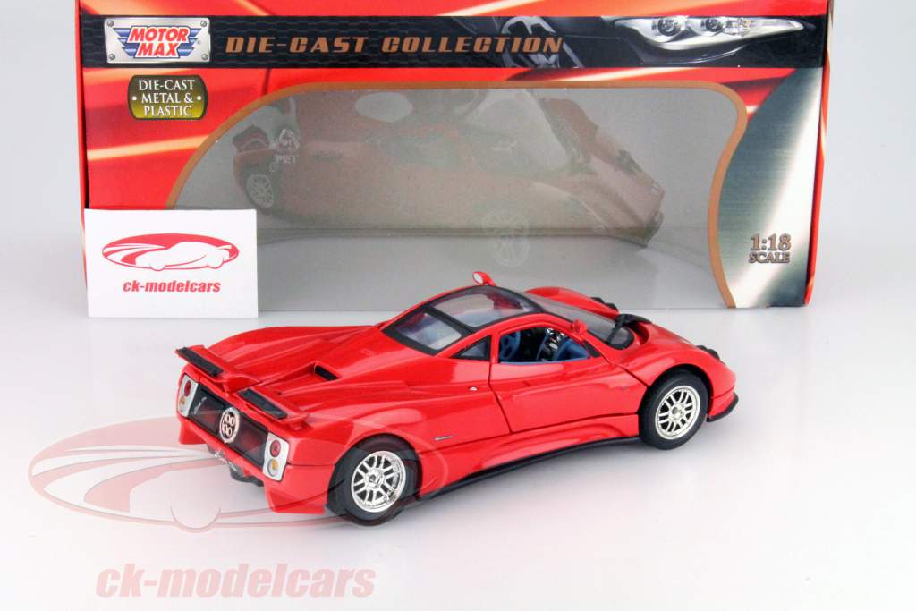 MotorMax 1:43 Pagani Zonda C12 red 1:18 73147RD model car