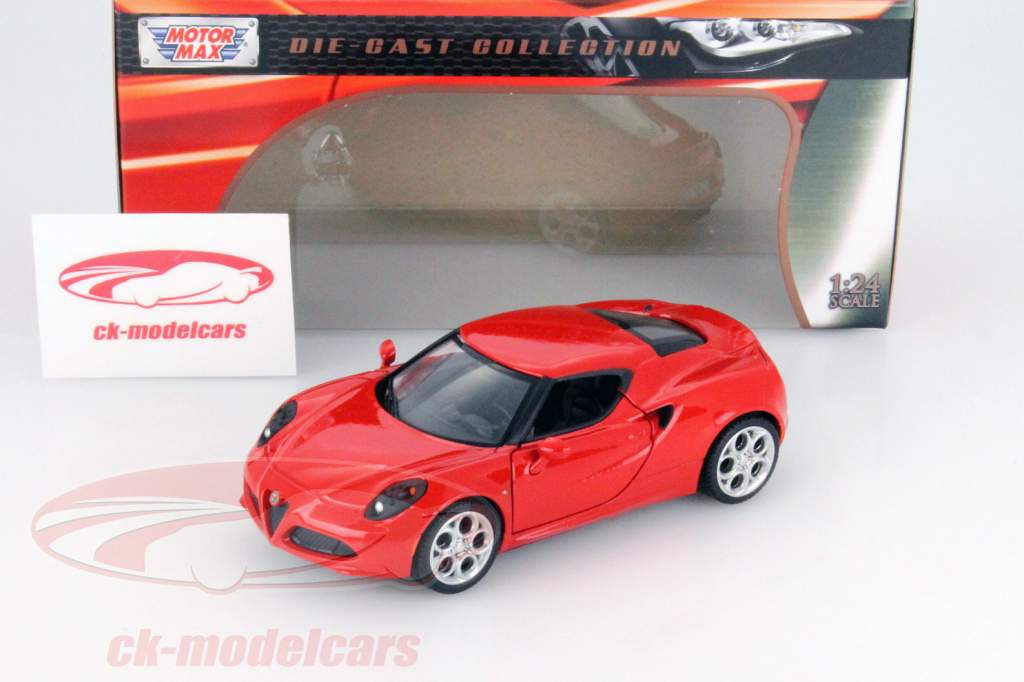 阿尔法 罗密欧 4C 红 1:24 MotorMax