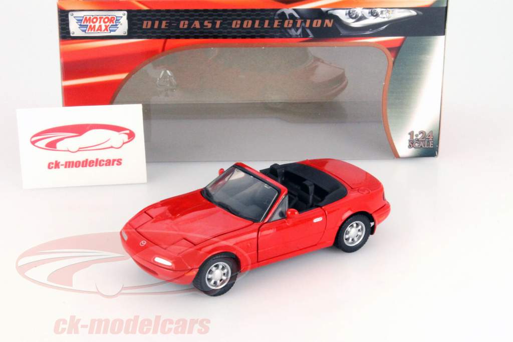 マツダ MX-5 ミアータ 赤 1:24 MotorMax