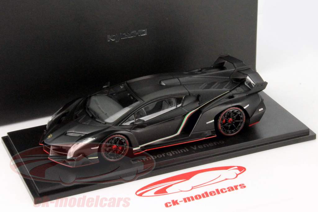 Lamborghini Veneno År 2013 mat sort / rød 1:43 Kyosho