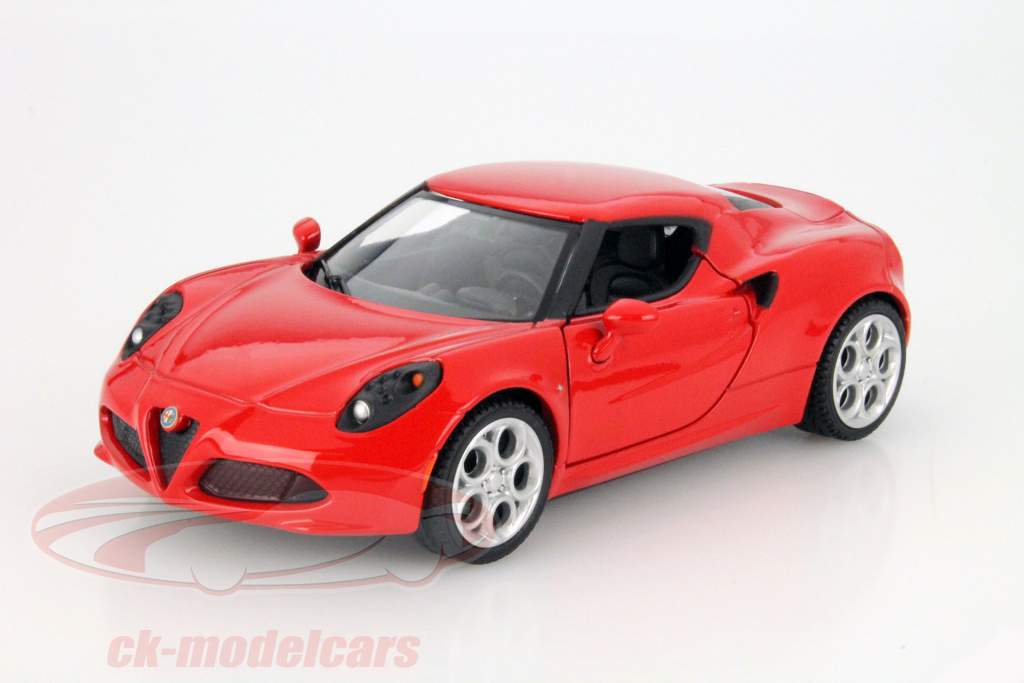阿尔法 罗密欧 4C 红 1:24 MotorMax