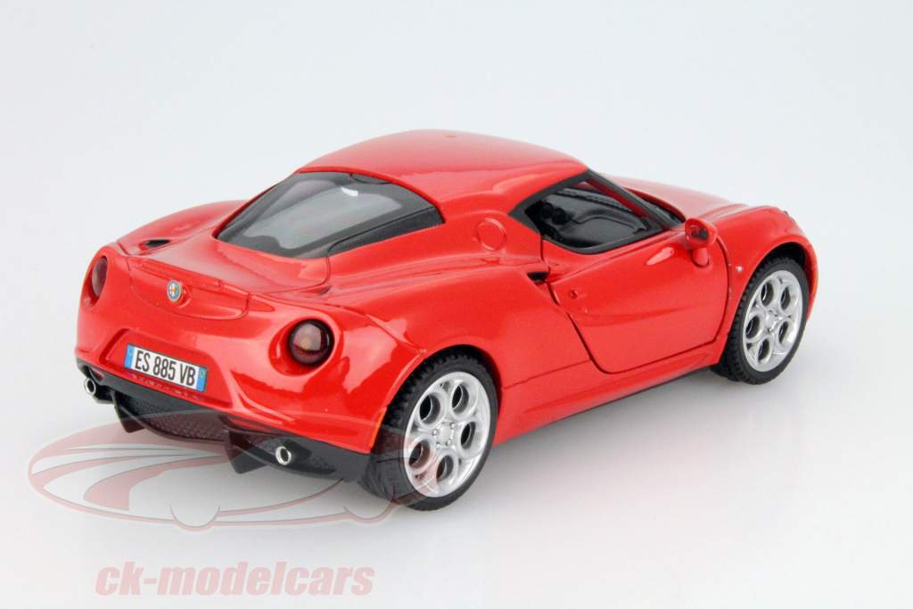 阿尔法 罗密欧 4C 红 1:24 MotorMax