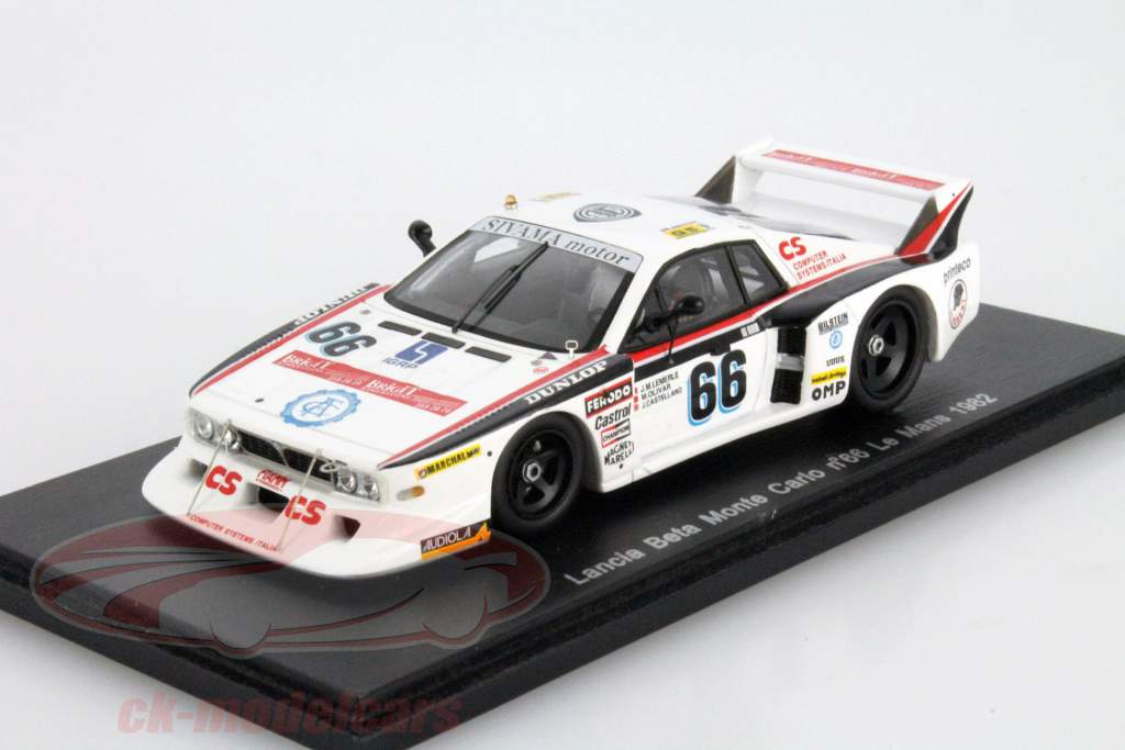 蓝旗亚 Beta版 蒙 卡罗 #66 24 勒芒 1982 1:43 火花