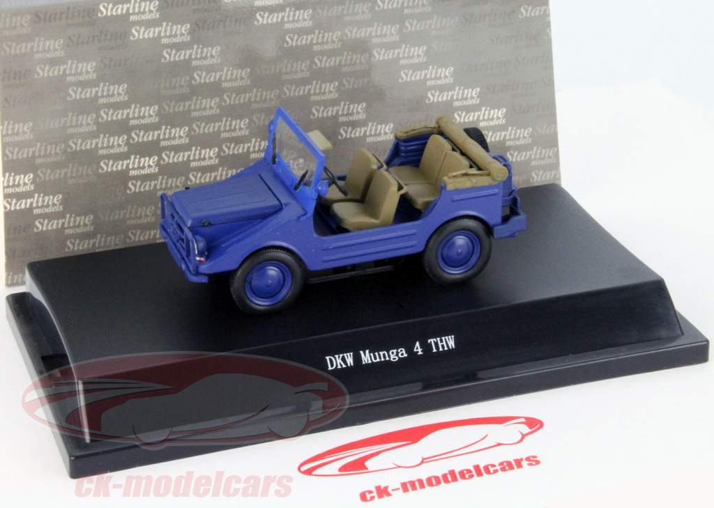 DKW Munga 4 THW bleu 1:43 Starline