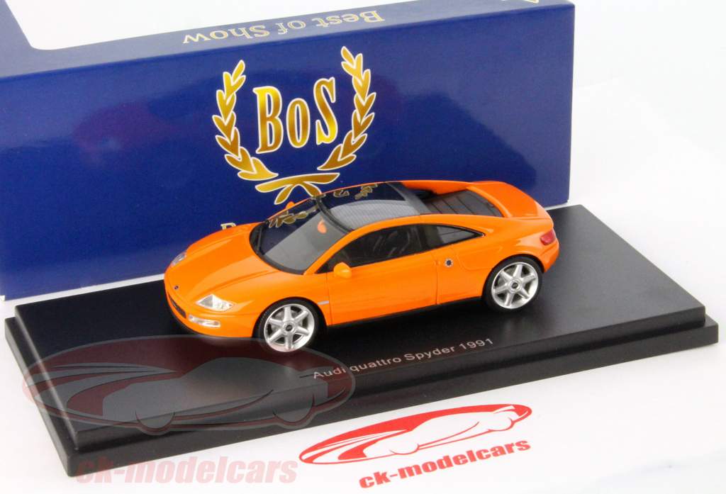 Audi quattro Spyder Ano 1991 Laranja 1:43 BoS Models