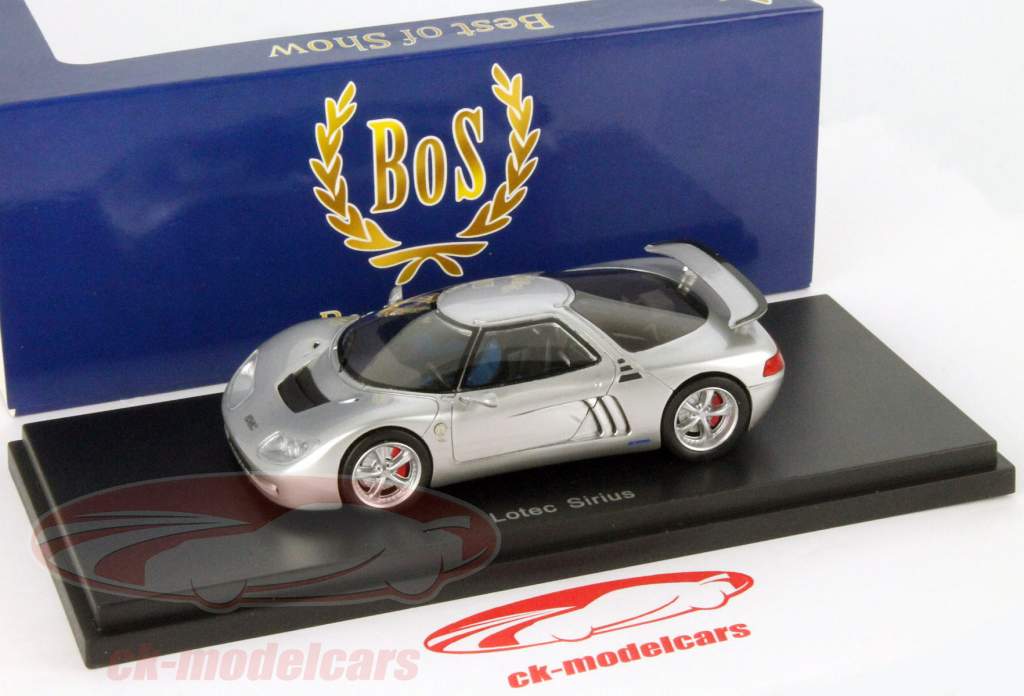Lotec Sirius Year 2000 silver 1:43 Bos Models
