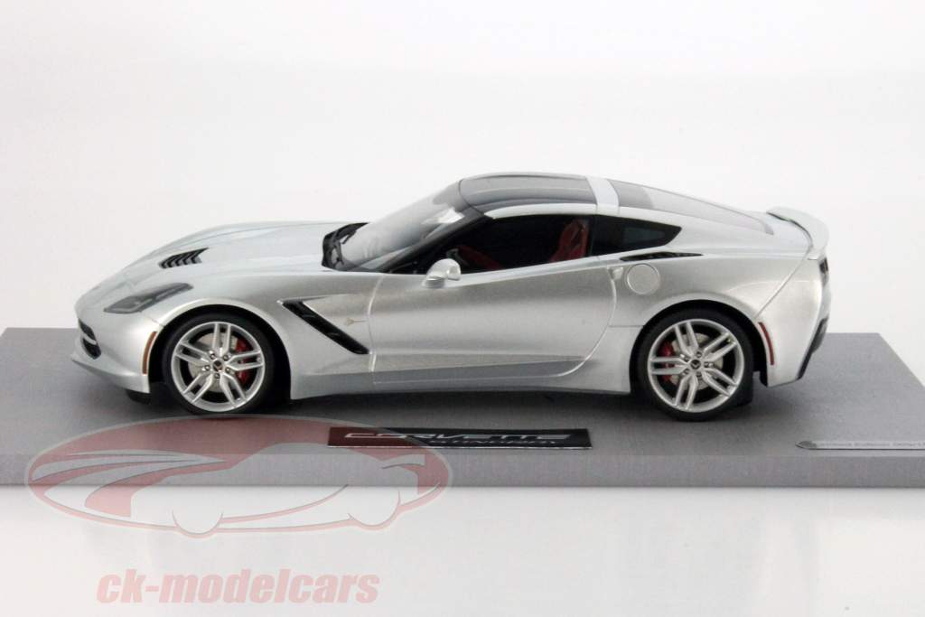 Chevrolet Corvette Stingray C7 Year 2014 blade silver 1:18 BBR