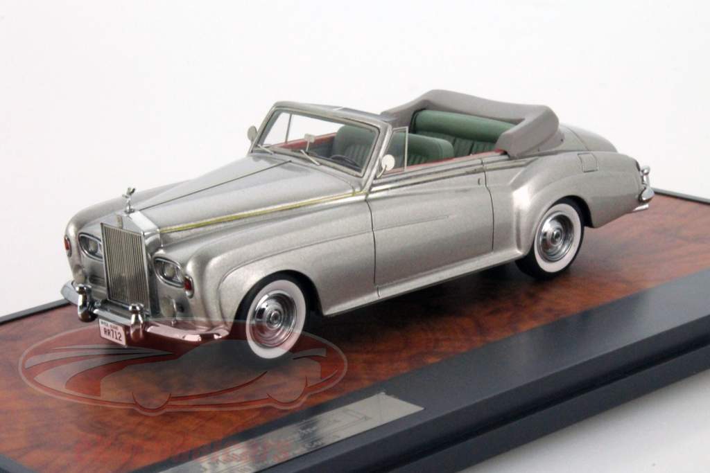Rolls Royce SC 3 DHC Mulliner Cabriolet Année 1963 argent 1:43 Matrix