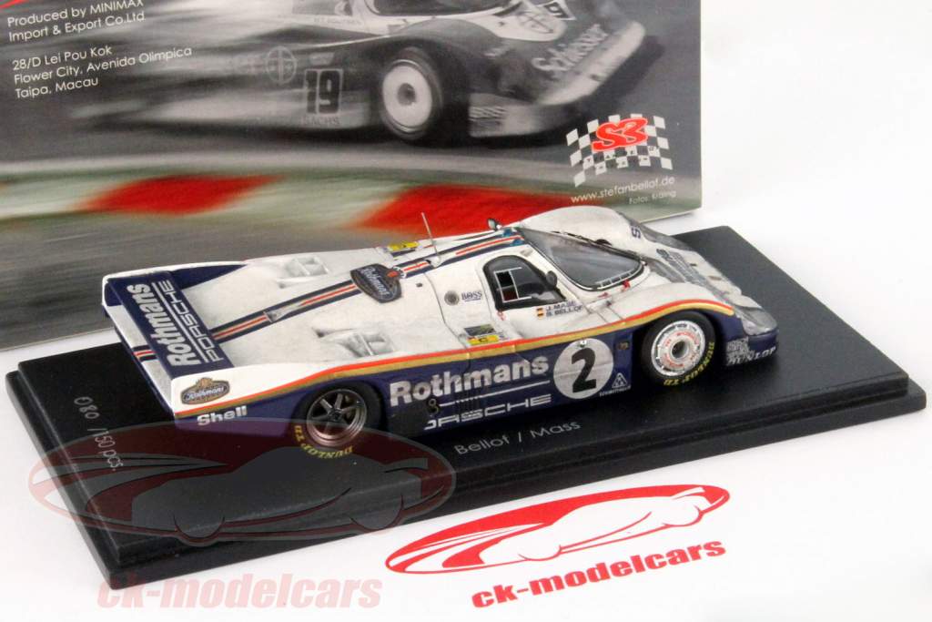 HPI 1/43 ポルシェ Porsche 956 Rothmans 1983 Spark 1:43 Porsche 956 L #2 Dirty Version 24 LeMans 1983