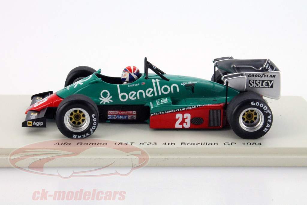 1/43 アルファロメオ 184T №23 ブラジルGP 4位 1984 エディー