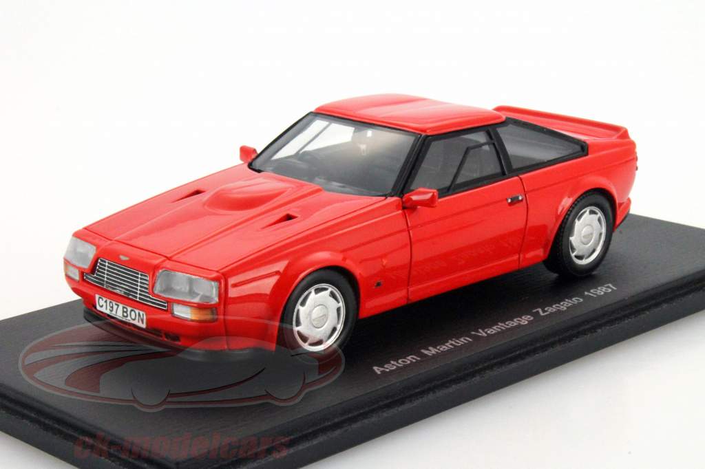 Aston Martin Vantage Zagato År 1987 rød 1:43 Spark