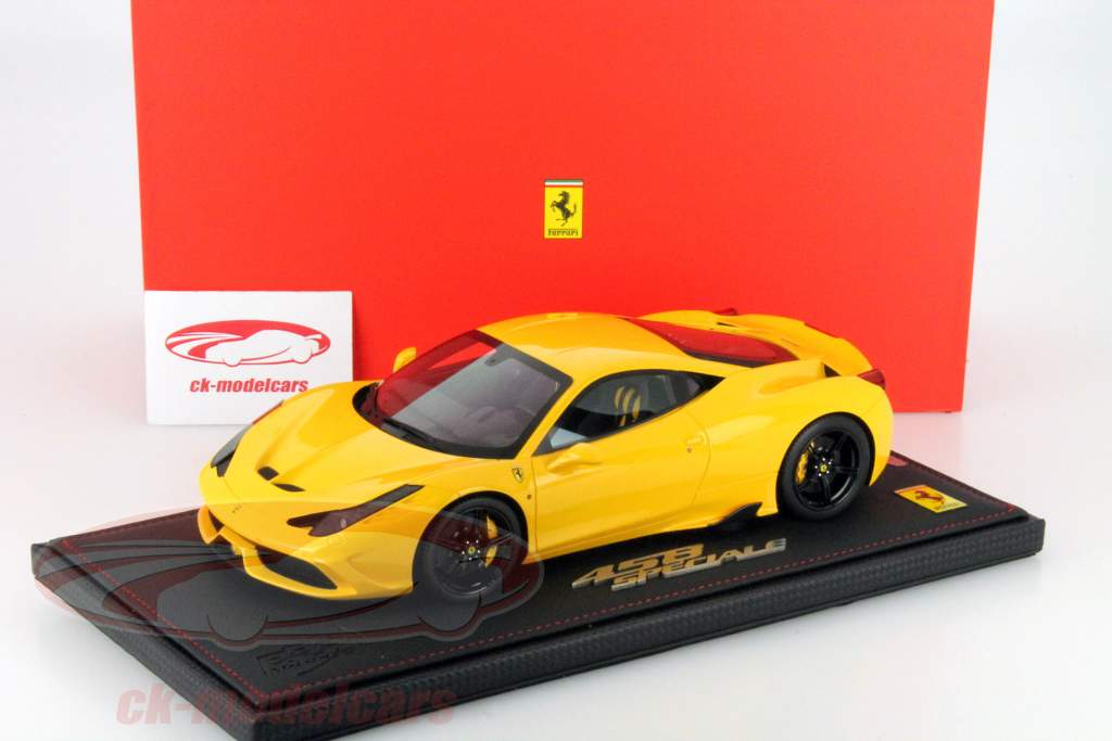 フェラーリ 458 SPECIALE IAA フランクフルト モデナ イエロー 1:18 BBR