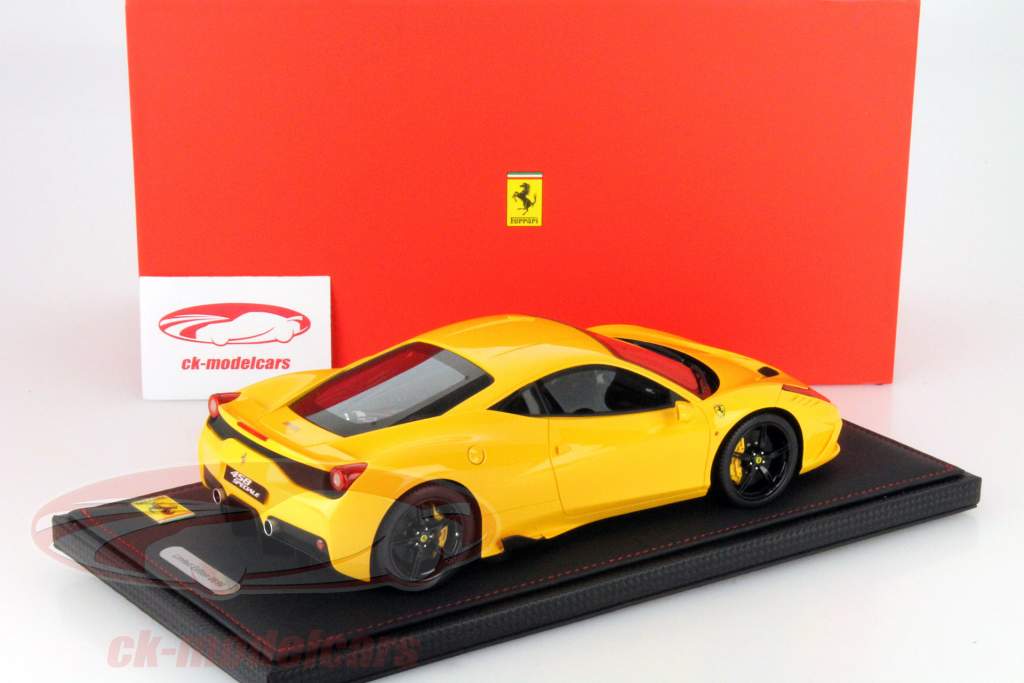 フェラーリ 458 SPECIALE IAA フランクフルト モデナ イエロー 1:18 BBR