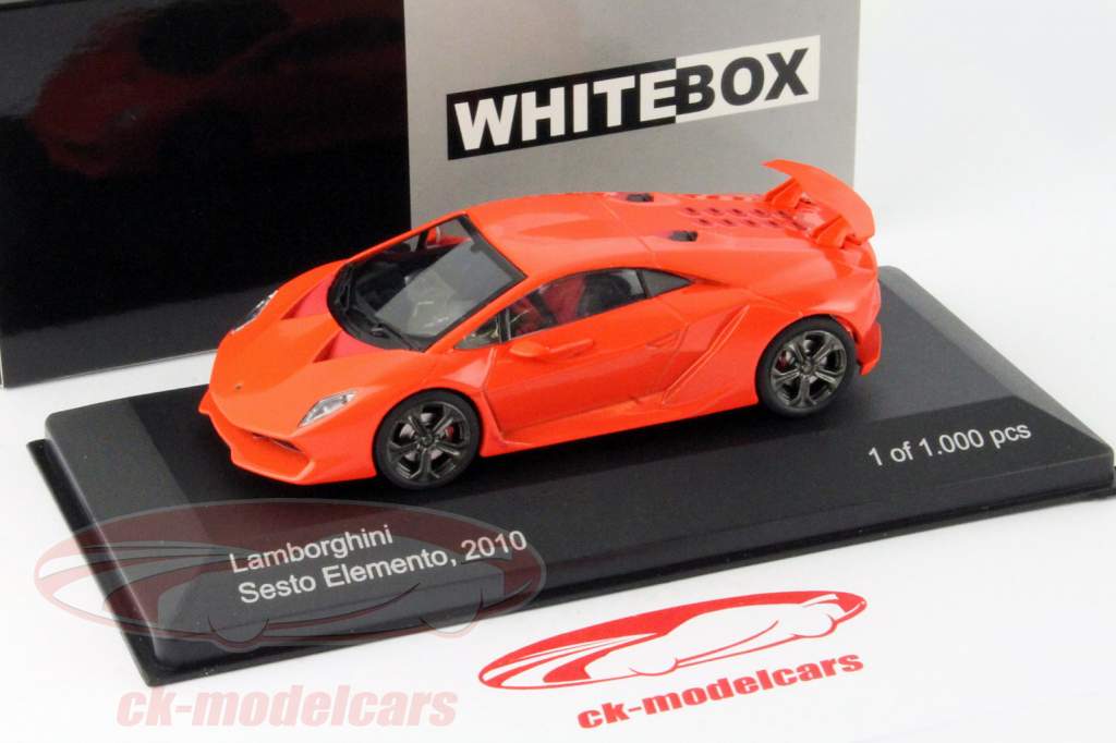 Lamborghini Sesto Elemento Año 2010 Naranja 1:43 WhiteBox