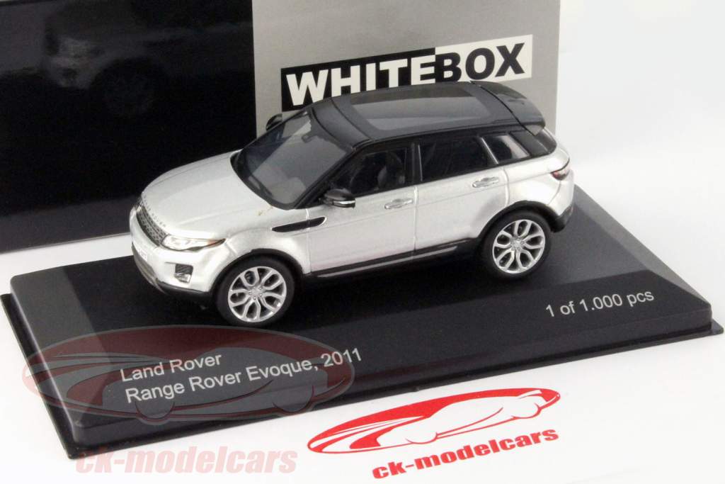 Land Rover Range Rover Evoque Anno 2011 argento / nero 1:43 WhiteBox