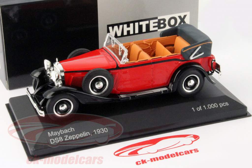 Maybach DS8 Zeppelin Year 1930 red / black 1:43 WhiteBox