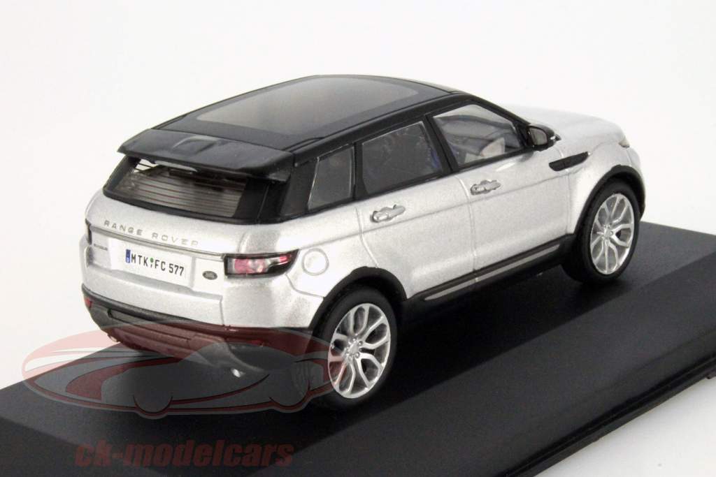 Land Rover Range Rover Evoque År 2011 sølv / sort 1:43 WhiteBox