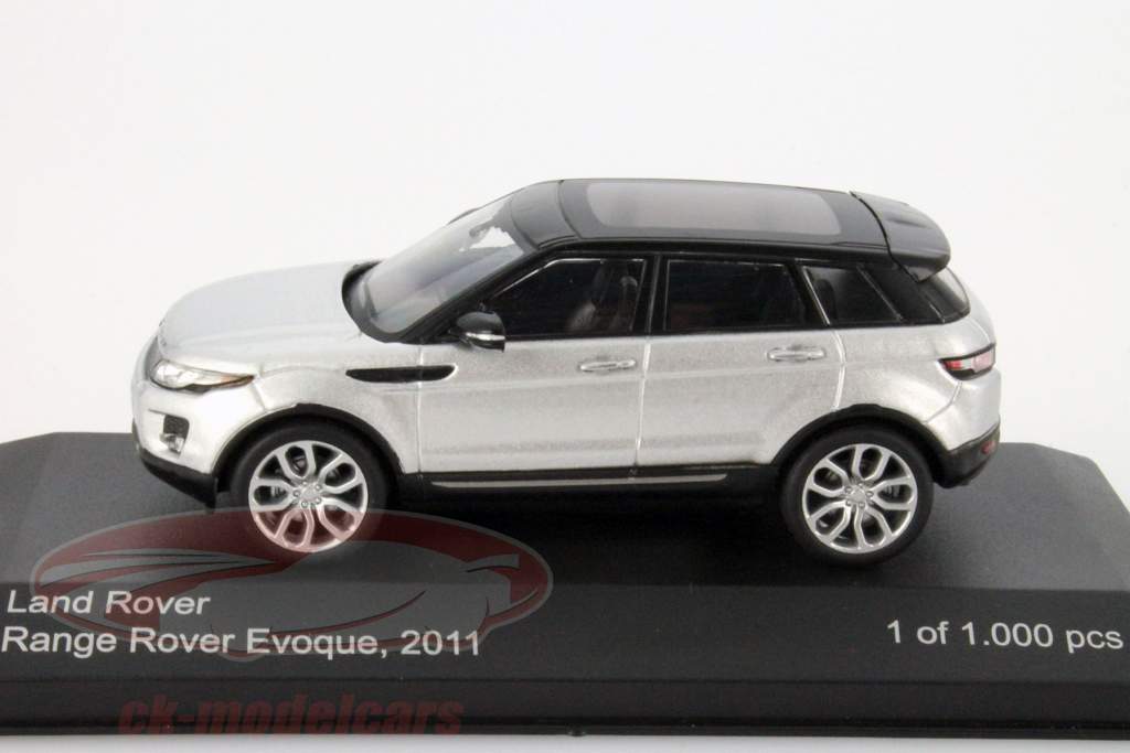 Land Rover Range Rover Evoque Year 2011 silver / black 1:43 WhiteBox