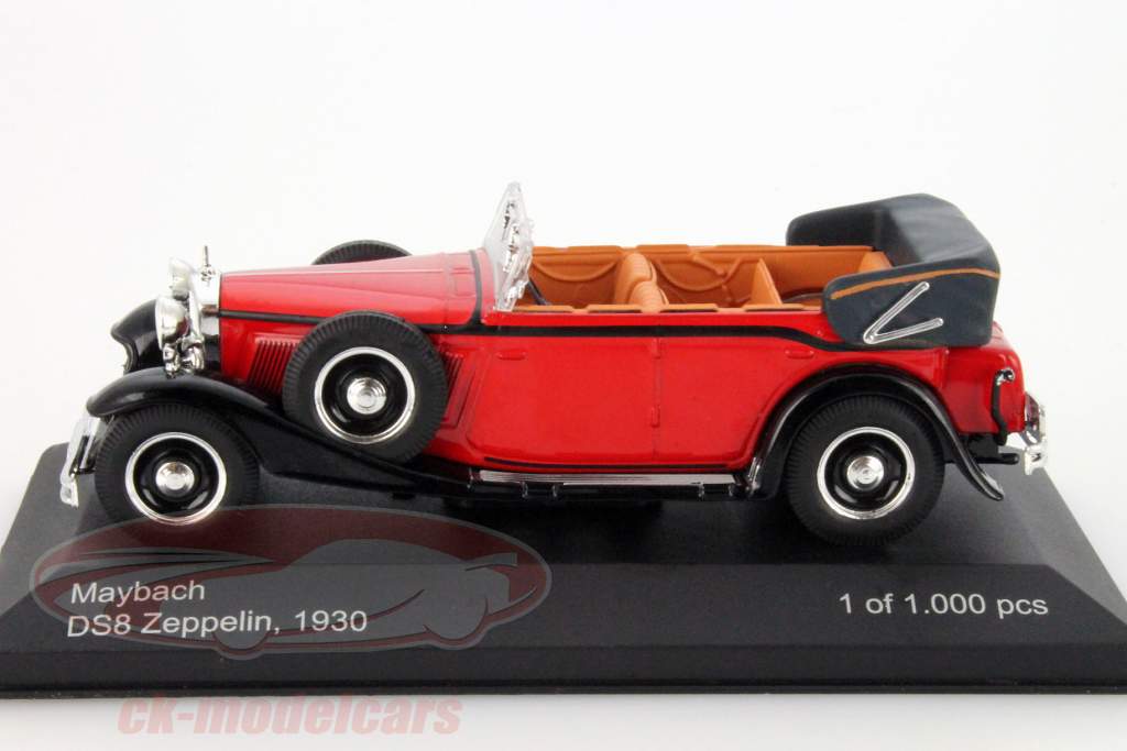 Maybach DS8 Zeppelin 年 1930 红 / 黑色 1:43 WhiteBox