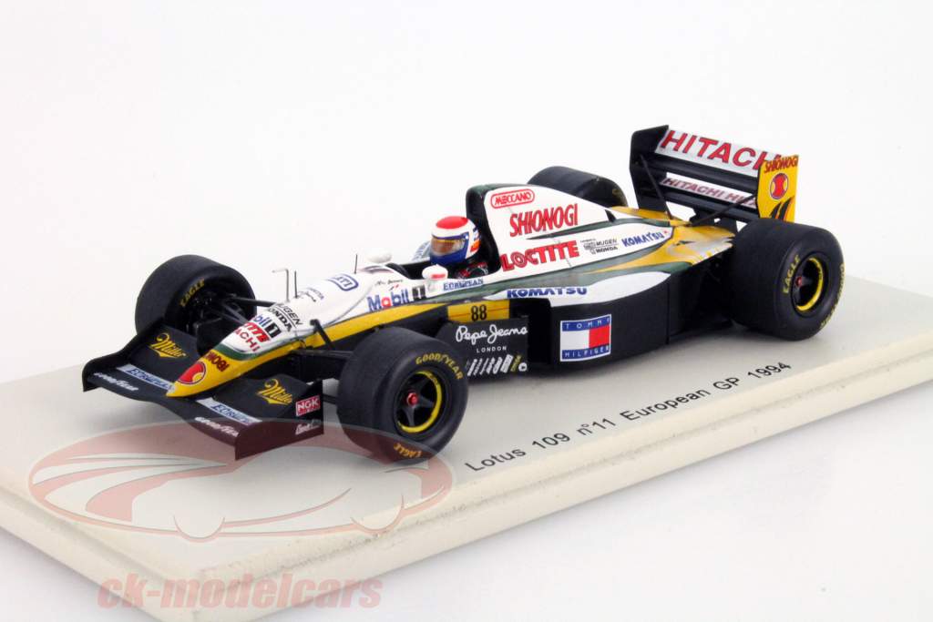 E. Bernard Lotus 109 #11 欧洲的 GP 公式 1 1994 1:43 Spark