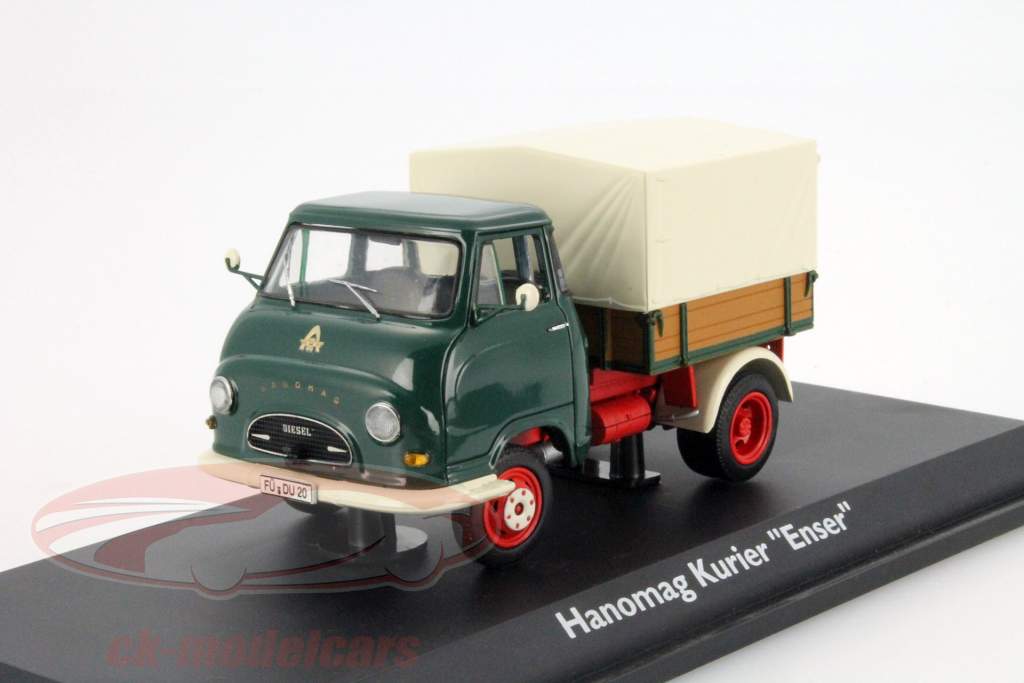 Hanomag Kurier Enser Trator verde / branco 1:43 Schuco