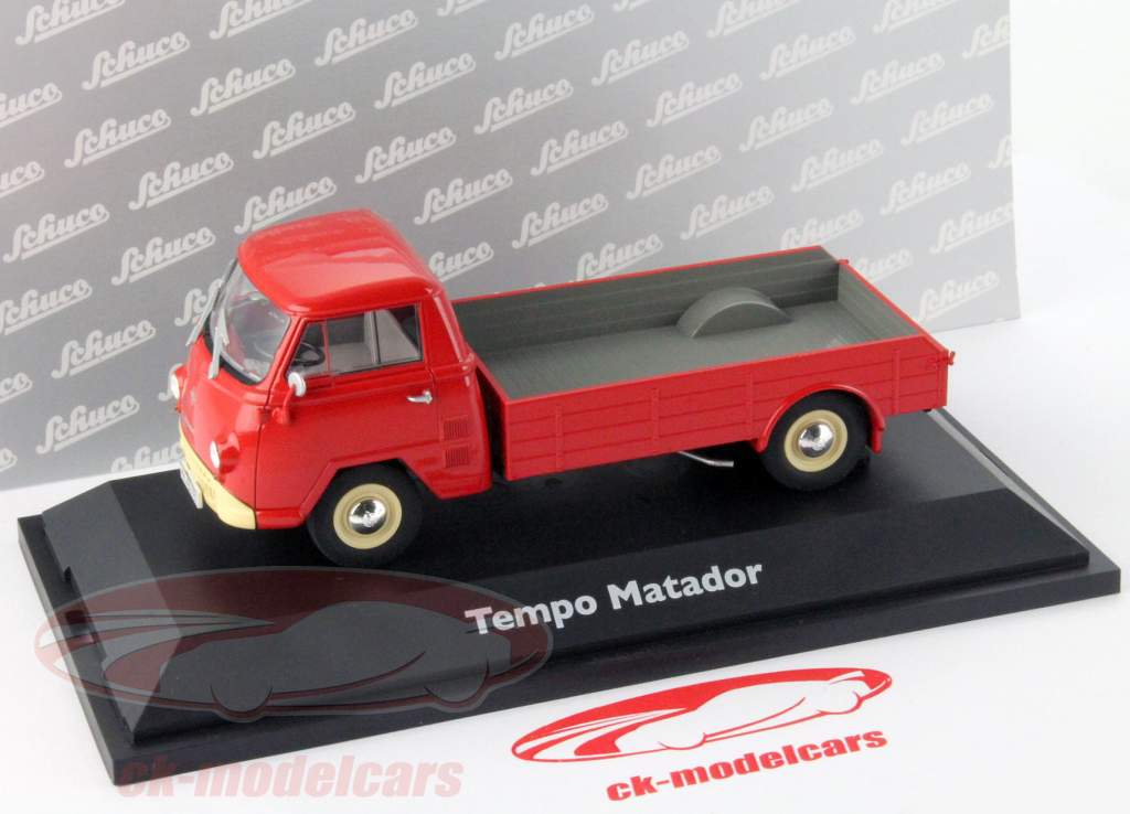 Schuco 1:43 Tempo Matador Low loader Platform truck red