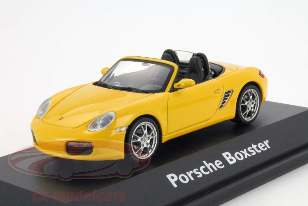ポルシェ ボクスター (987) 年 2004 イエロー 1:43 完成モデル