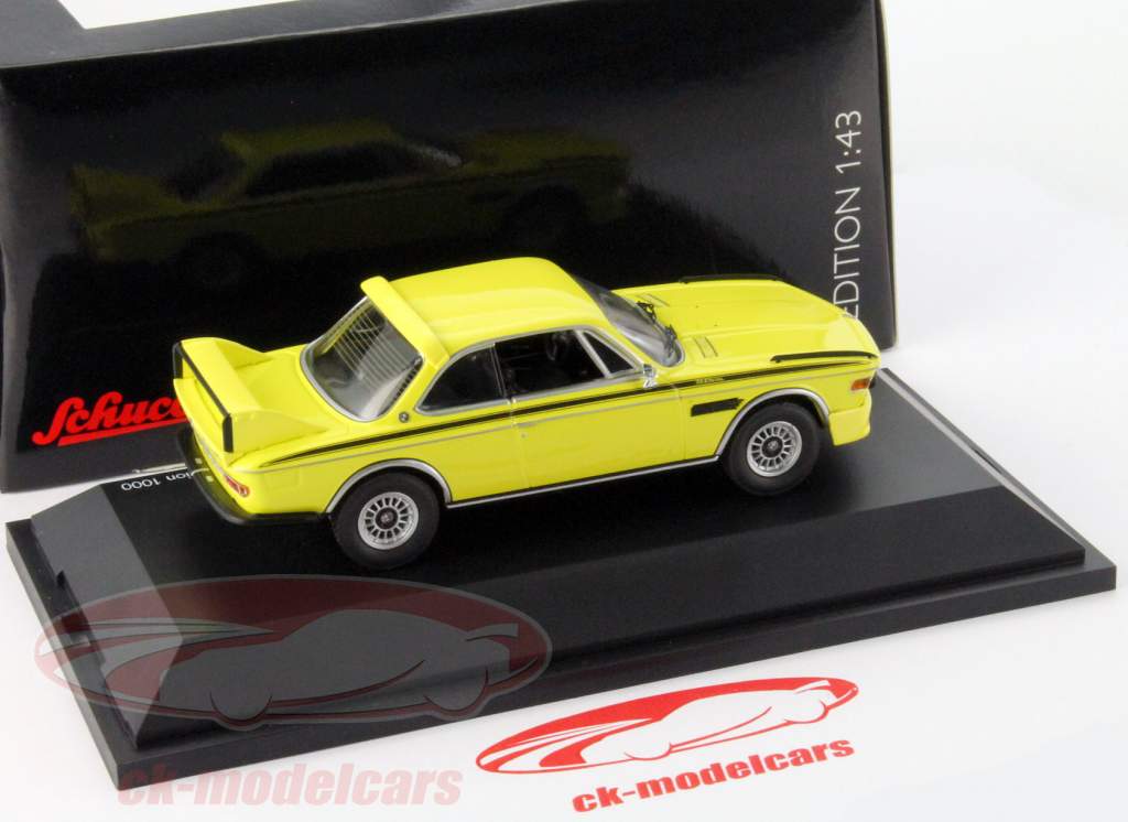 BMW 3.0 CSL Racing version yellow 1:43 Schuco