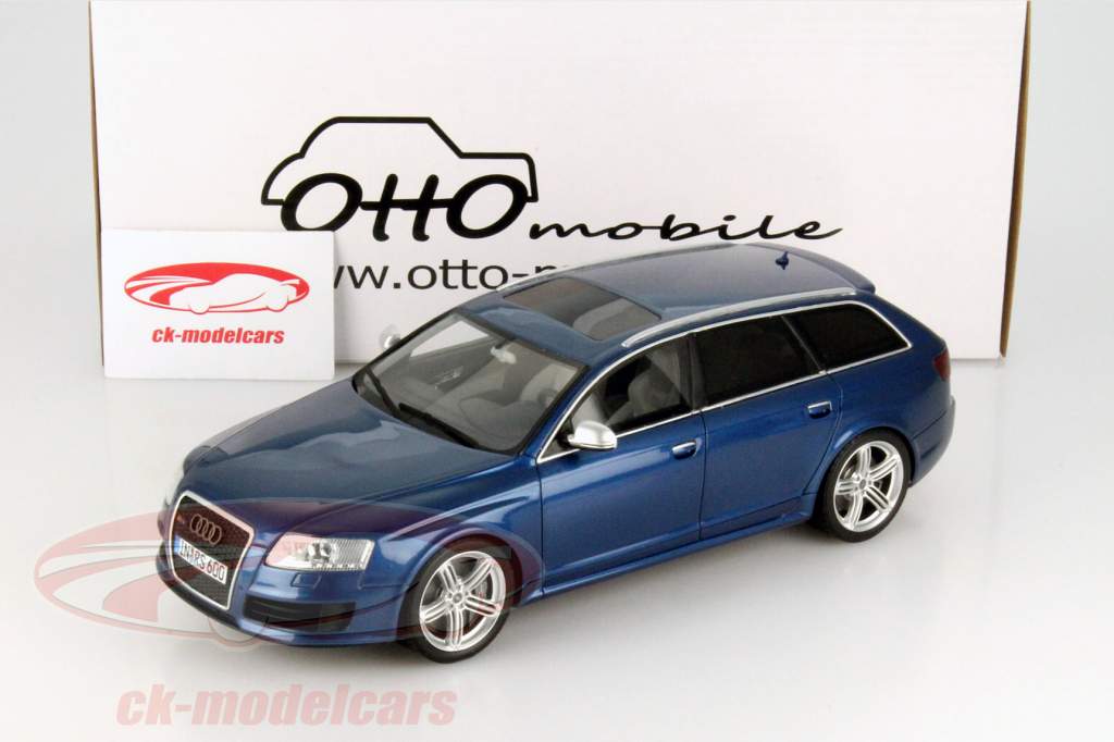 Audi RS6 C6 Avant Год 2008 синий 1:18 OttOmobile