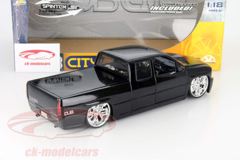 Jadatoys 1:18 Chevrolet Silverado Dub City black 63112-B5