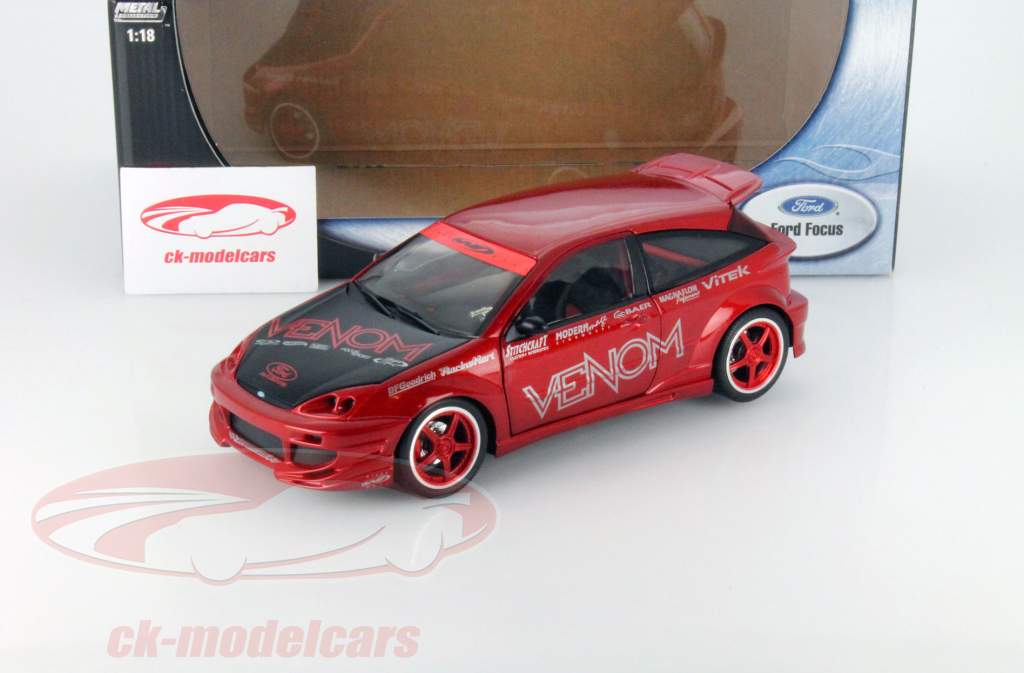 Ford Focus Tuner Version Venom rosso / nero 1:18 HotWheels