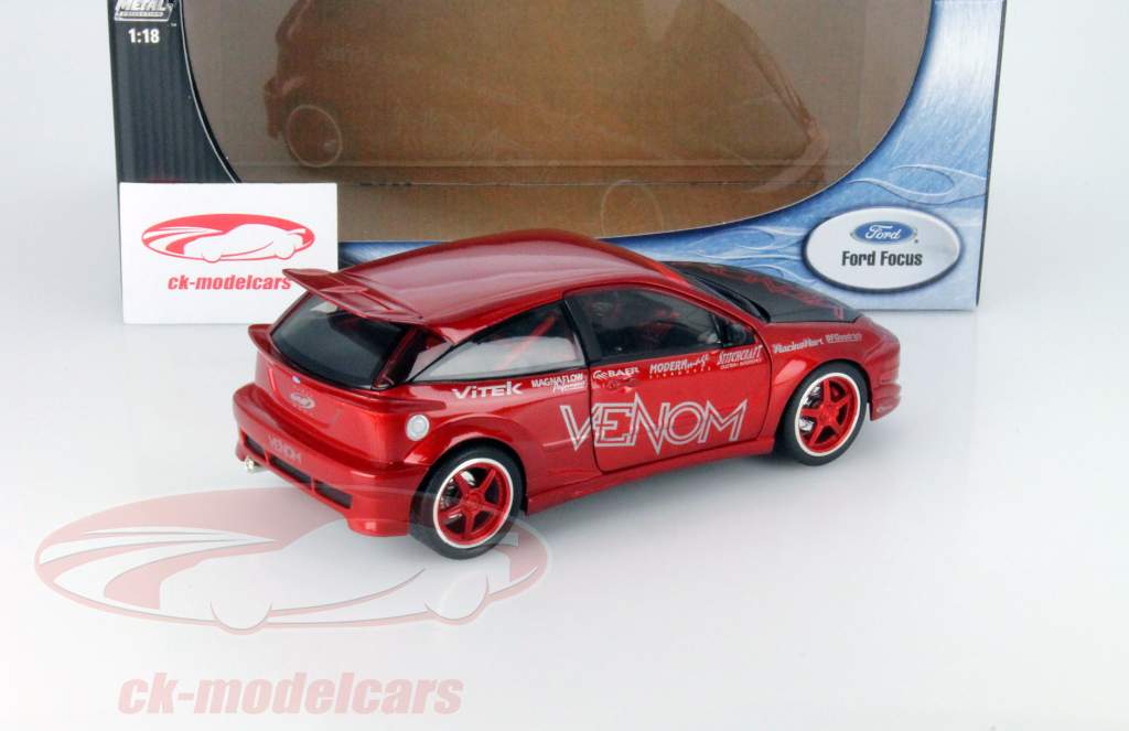 Ford Focus Tuner Version Venom rood / zwart 1:18 HotWheels