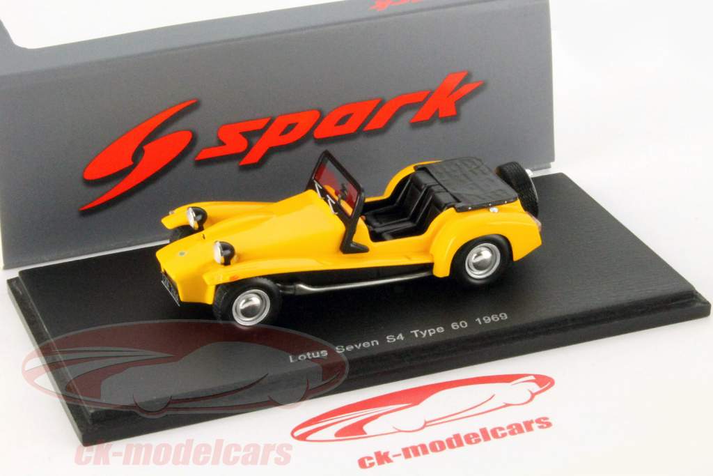 ロータスセブンS4タイプ建設1969黄色午前1時43スパークの60年