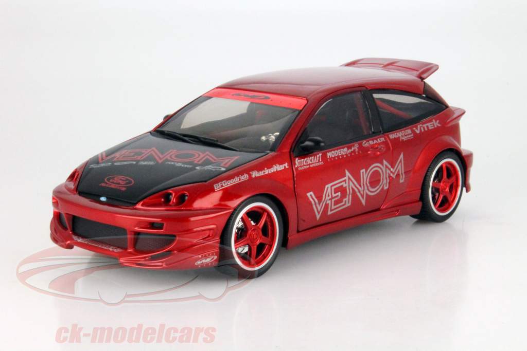 Ford Focus Tuner Version Venom rosso / nero 1:18 HotWheels