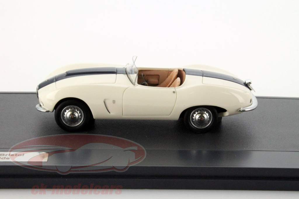 Bristol Arnolt Bolide 年 1955 白 / ブルー 1:43 Matrix