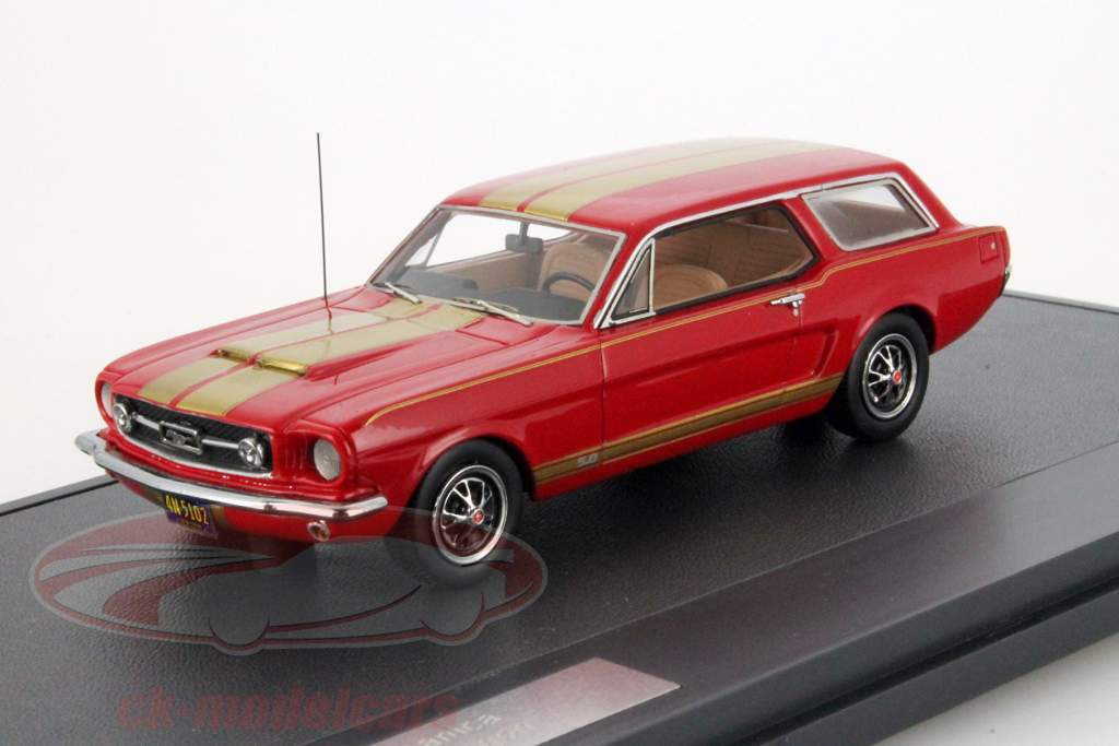 Ford Mustang インターメカニカ ワゴン 年 1965 赤 1:43 Matrix