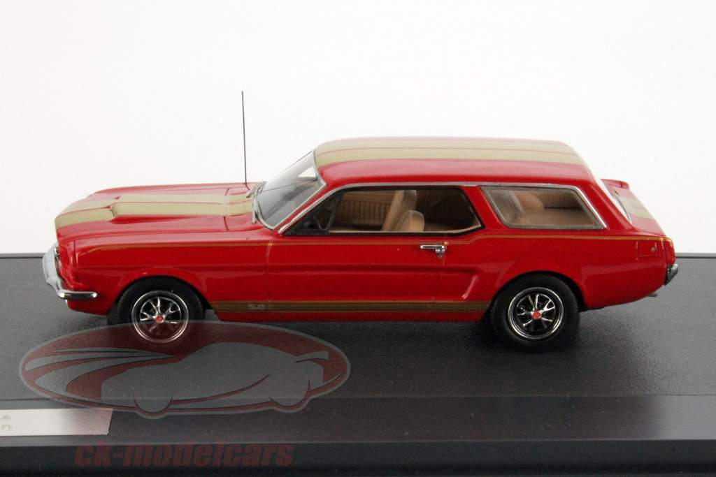 Ford Mustang インターメカニカ ワゴン 年 1965 赤 1:43 Matrix