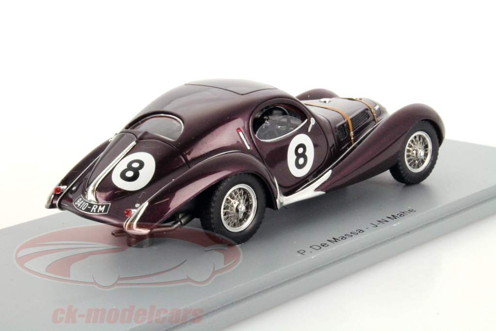 タルボット＃8 24ルマン1939デ·マッサ/マヘ1時43スパーク