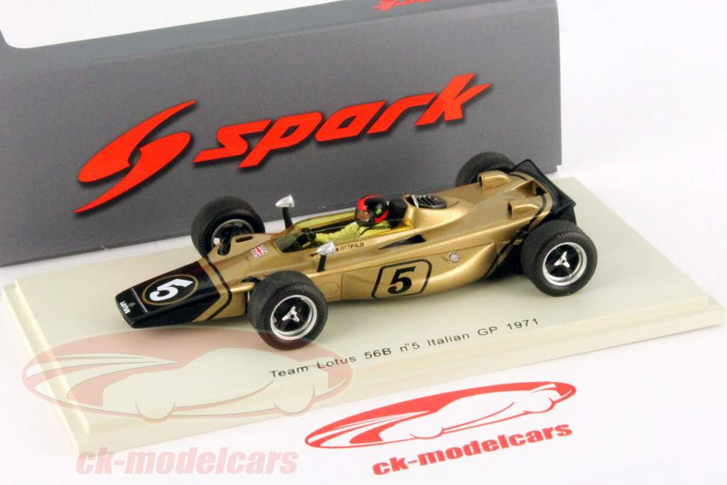 Emerson Fittipaldi Lotus 56B #5 Formula 1 GP Italy 1971 1:43 Spark