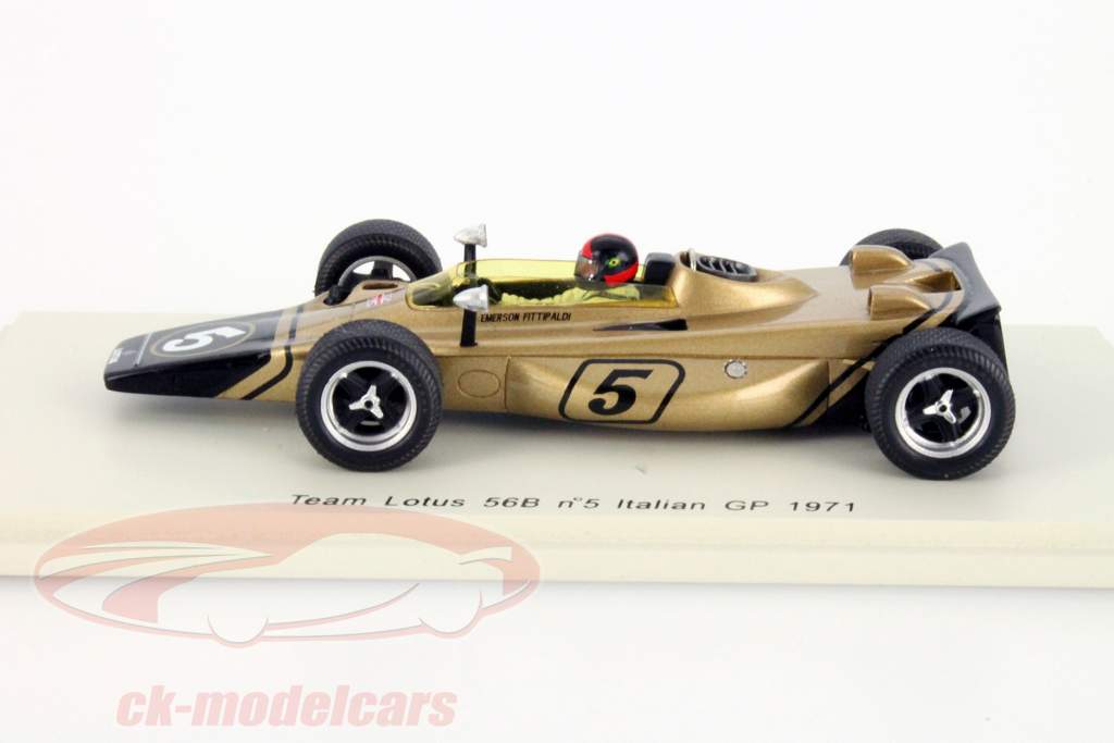Emerson Fittipaldi Lotus 56B #5 Formel 1 GP Italien 1971 1:43 Spark