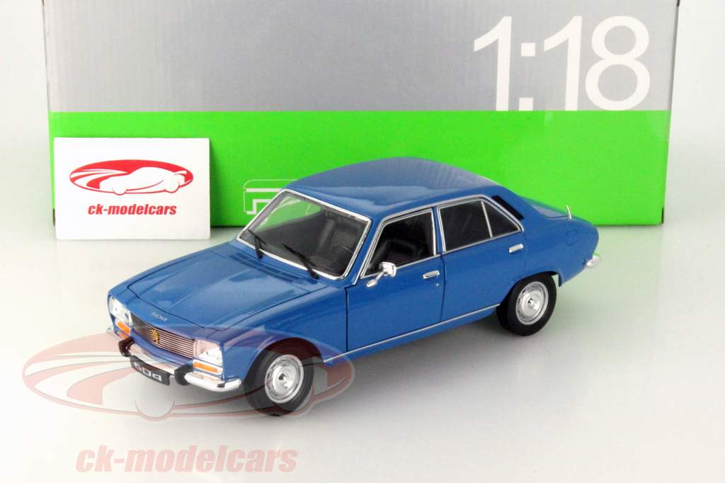 Peugeot 504 Anno 1975 azzurro 1:18 Welly