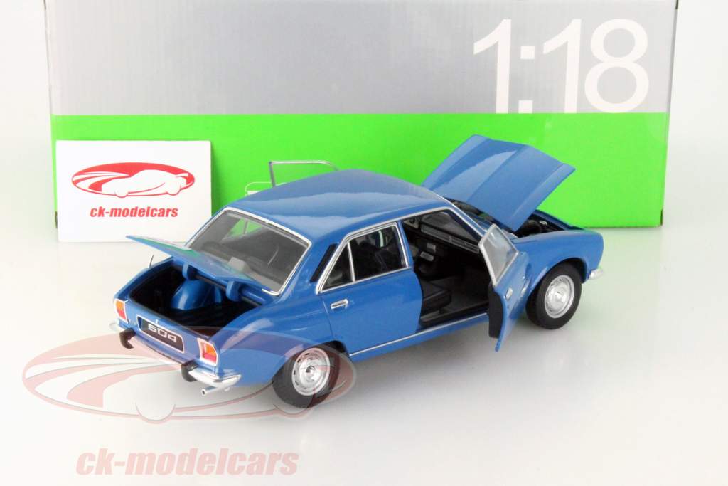 Peugeot 504 Anno 1975 azzurro 1:18 Welly