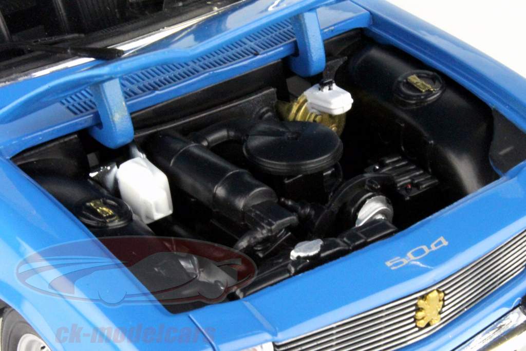 Peugeot 504 Anno 1975 azzurro 1:18 Welly