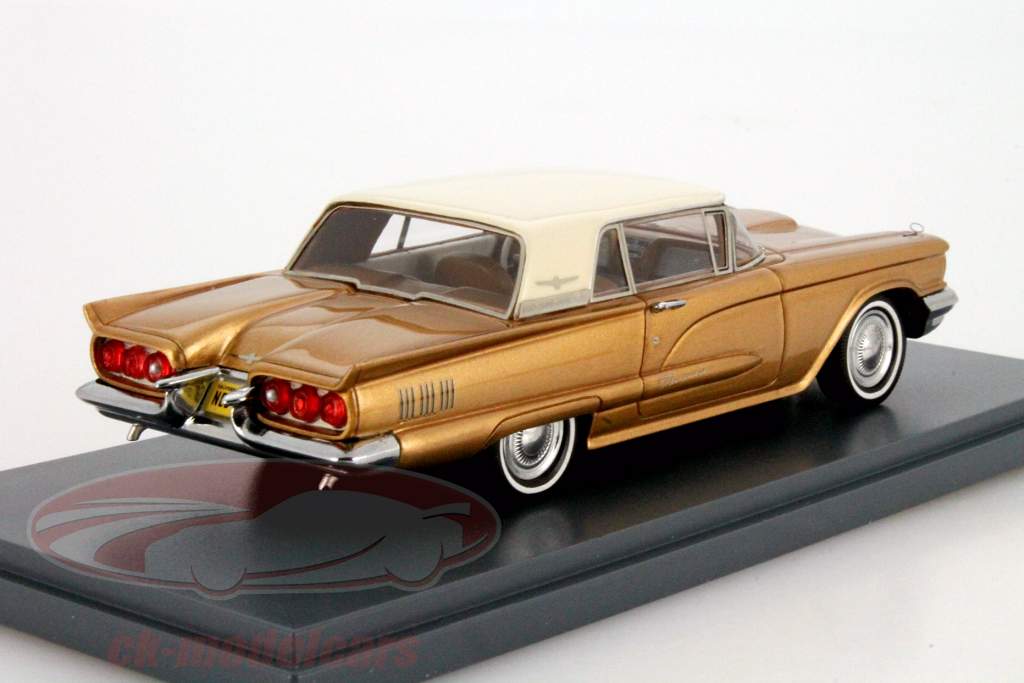 Ford Thunderbird Hardtop ouro metálico 1:43 Neo