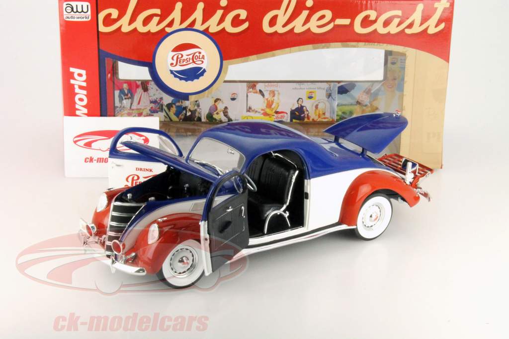 AutoWorld 1:18 Lincoln Zephyr Pepsi Cola Year 1937 AW205/06