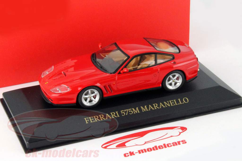 Ferrari 575M Maranello Jaar 2003 rood 1:43 Ixo